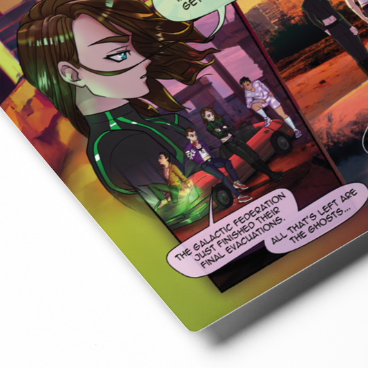 GHOST // Comic Panel (Metal Print)